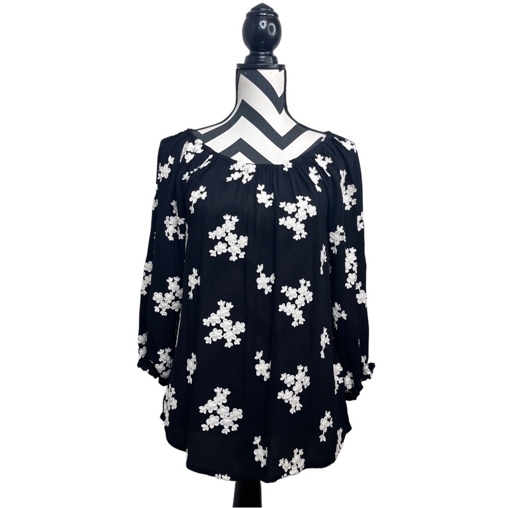 Soft Surrounding Boho Floral Embroidered Sz S Tunic Top
